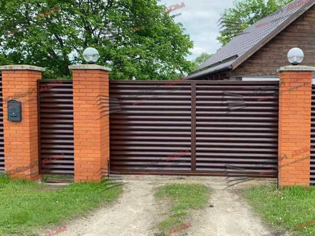 Забор жалюзи из металла