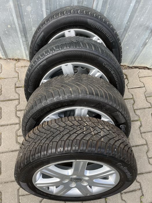 Jante aliaj 5x112mm, anvelope iarna 205/55 R16 Audi A3, A4, VW, Seat, Skoda