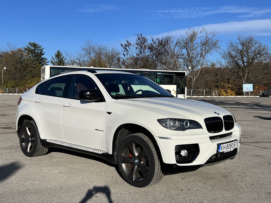 BMW X6 4.0d 306hp Червен салон