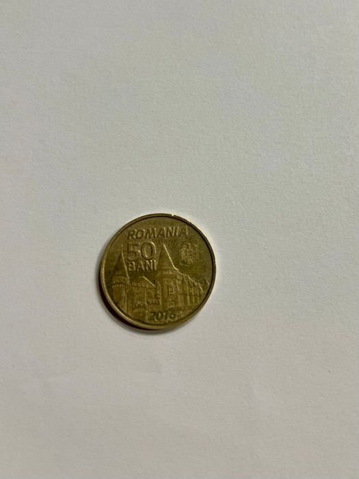 Moneda 50 bani Iancu de Hunedoara