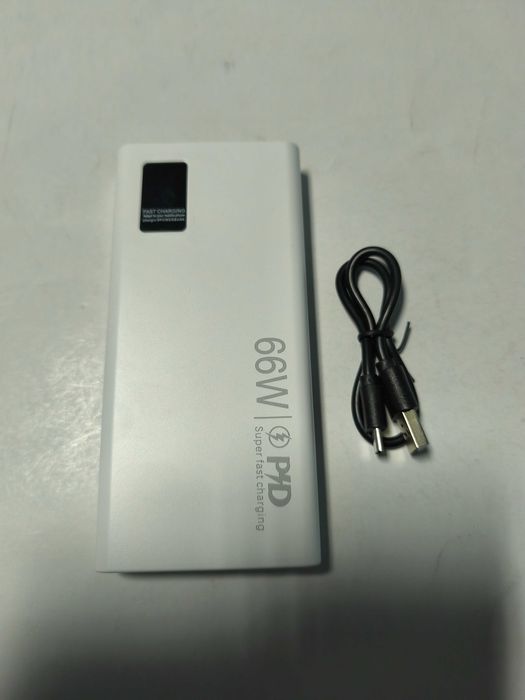 Baterie externa - power bank 20000 mAh 66 W cu cabluri