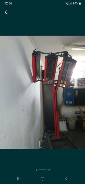 Lampa infrared uscare vopsitorie auto