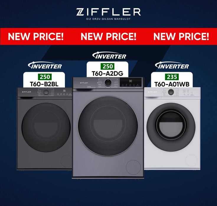 Стиральная машина Зиффлер/Ziffler 6kg Invertor Акция!!!