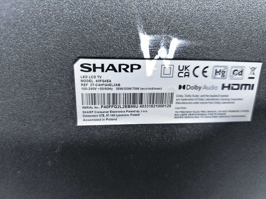 Televizor Sharp 40FG4EA LED Smart Full HD 40 inch