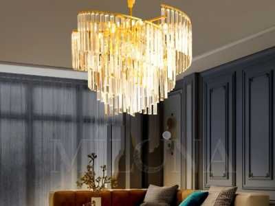 Qandil, 3xil o'lcham, balandligi sozlanadi, zal, ofis, uchun lyustra