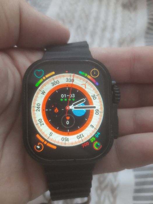 Смарт часовник T900 Ultra, Bluetooth разговори, Известия, Крачки