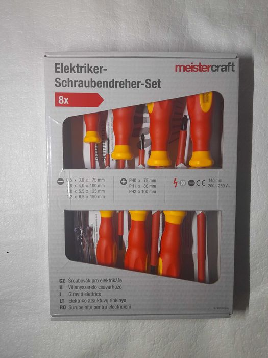 Set surubelnite Electrician izolate  8 piese MEISTERKRAFT GERMANY
