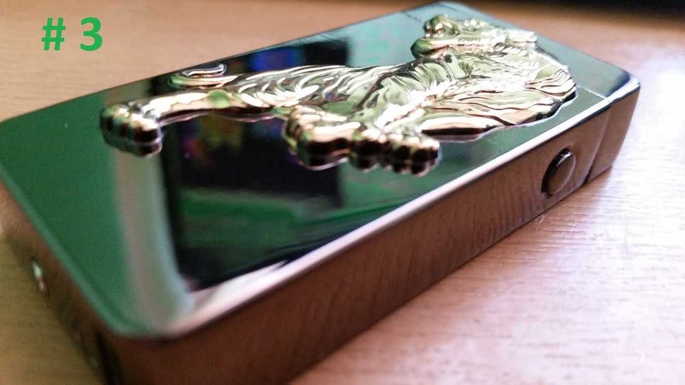 Двойно плазмена електрическа USB запалка! Метална! ЛЪВ СКОРПИОН Орел Дракон