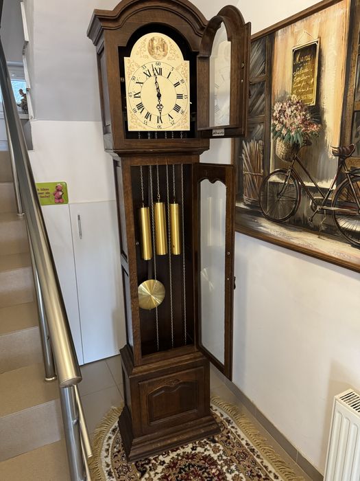 Ceas Pendul//Podea//Warmink//Westminster//Cadran Emailat Pictat Manual