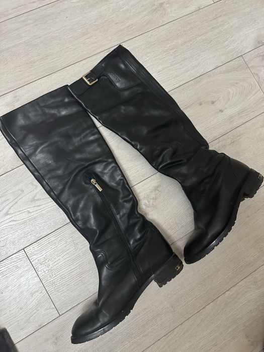 Сапоги женские кожанные