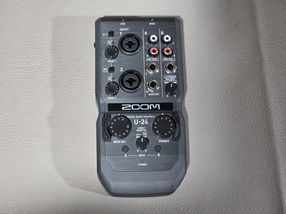 Interfață audio ZOOM U-24, handy audio , stereo,  usb ,xlr,