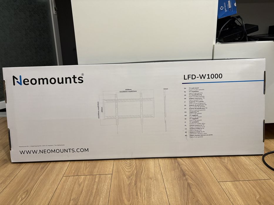Suport TV / Monitor NEOMOUNTS LFD-W1000, 60 - 100 inch, negru