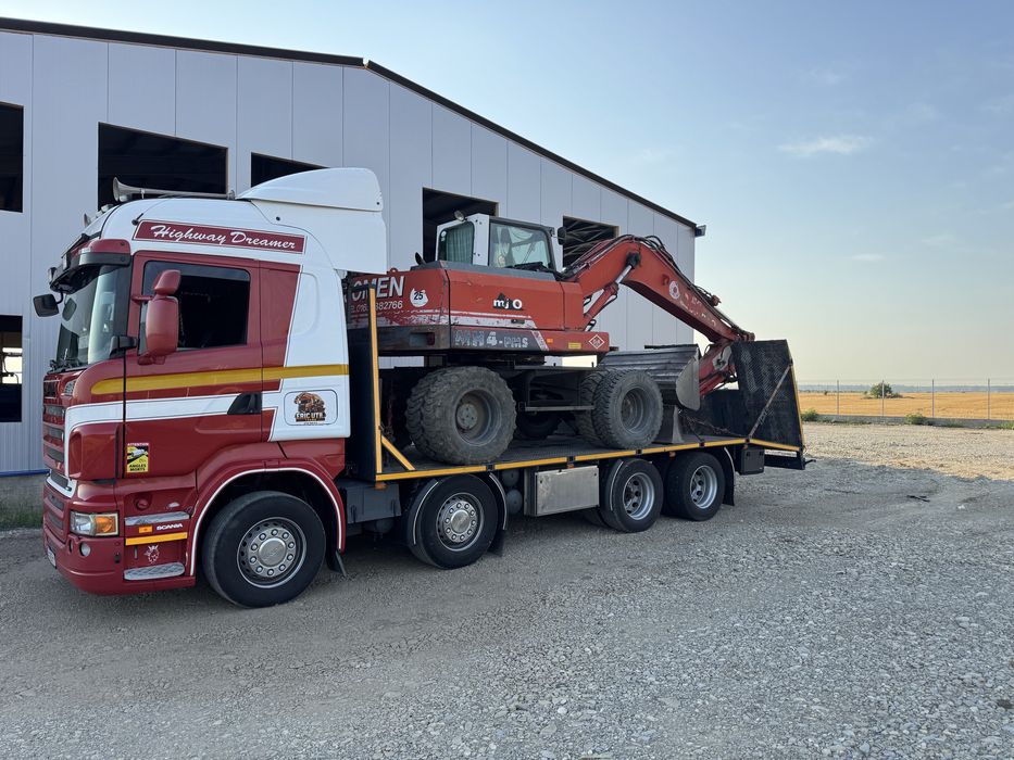 Scania R420 Platforma transport utilaje