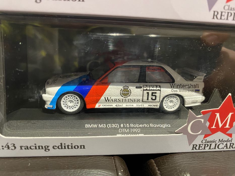 CMR BMW M3 (E30) machetă auto scara 1:43 an 1991 1992 DTM rally