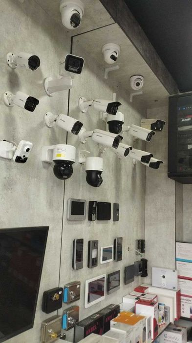 Camera domofon face id turniket ustanovka hikvision