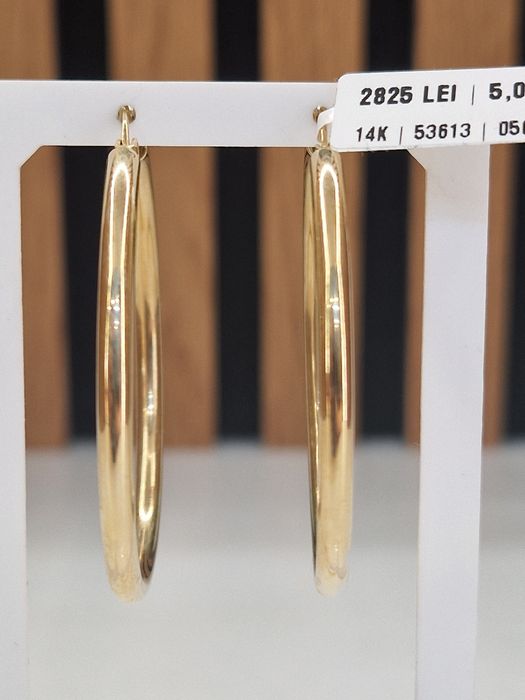 Cercei Aur 14k Greutate 5.09gr Garantie!#53613