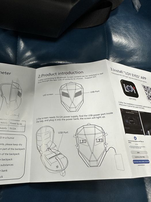 Рюкзак с Led глазами