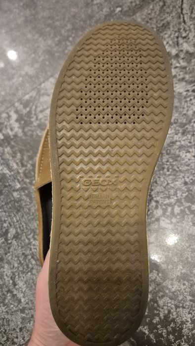 Mocasini Geox din piele întoarsă  culoare maro