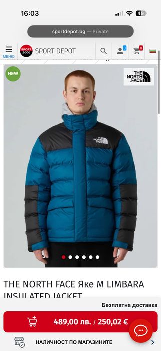 Зимно мъжко яке THE NORTH FACE