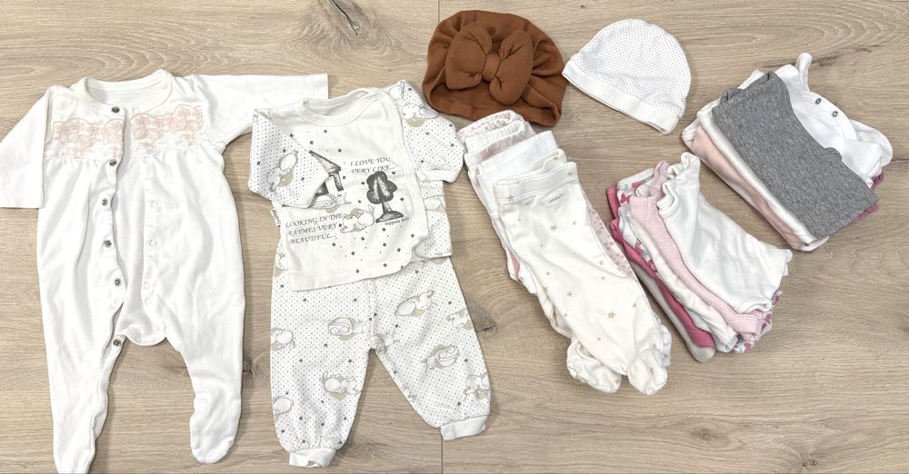 Лот от бебешки дрешки, до 0-3 м