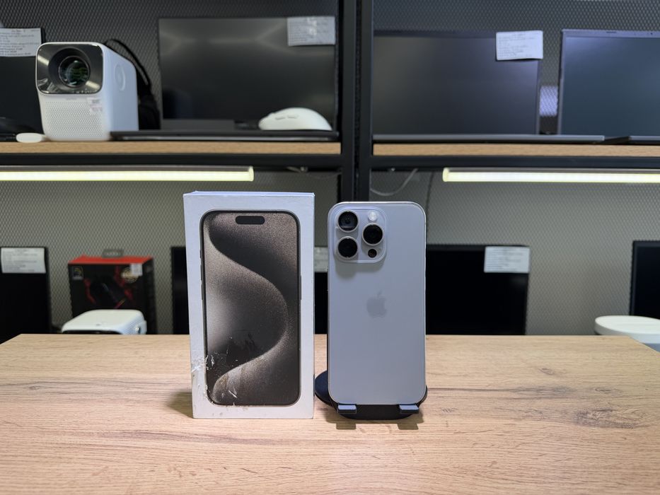 iPhone 15 Pro, 128 GB, Natural Titanium, АКБ89%, 1045/А10