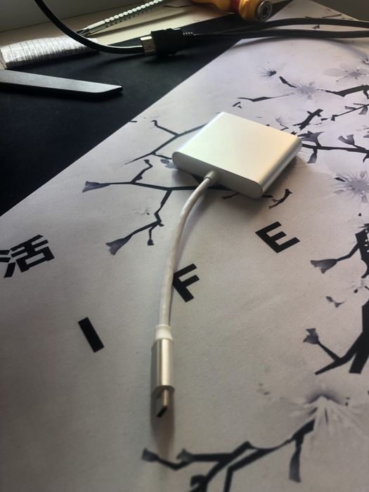 Hdmi-type s провод работает