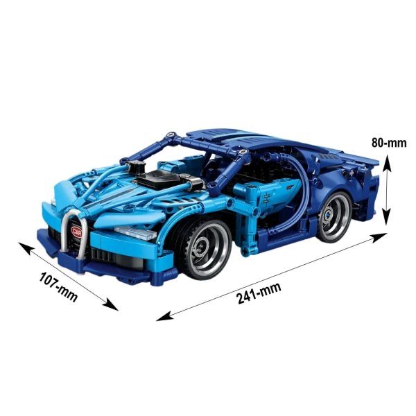 Сглобяем модел спортна кола  – 372 части, с дистанционно управление RC