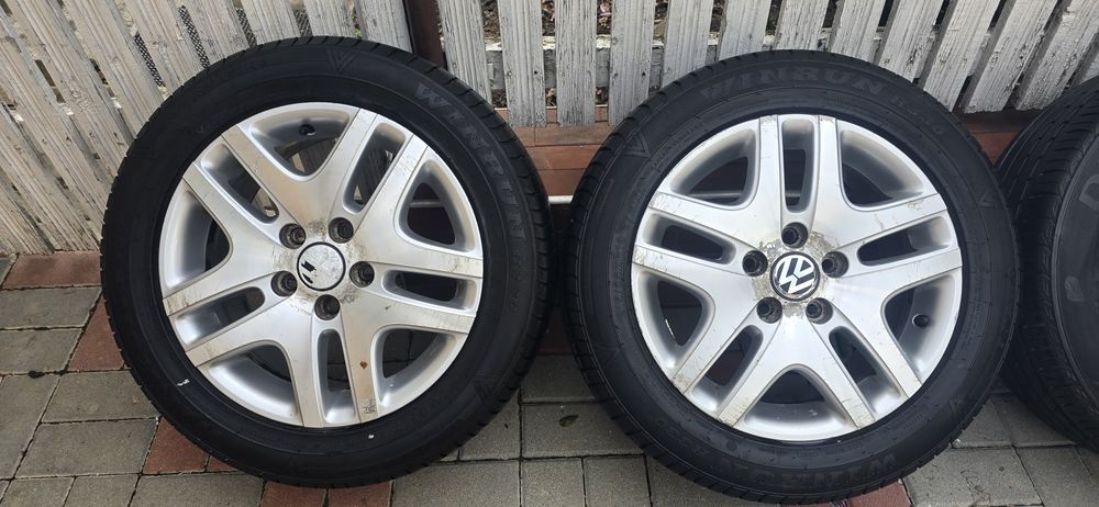 Vand jante Vw 5x112 cu anvelope 215 55 R16