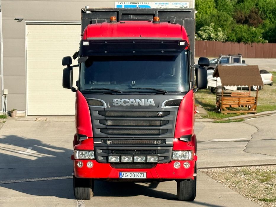 Scania R730 cu macara forestiera