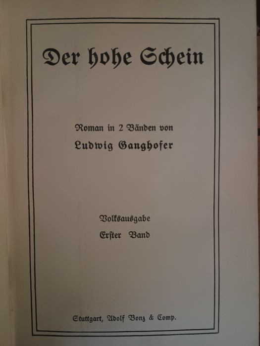 Set de 10 volume cu lucrările lui Ludwig Ganghofer