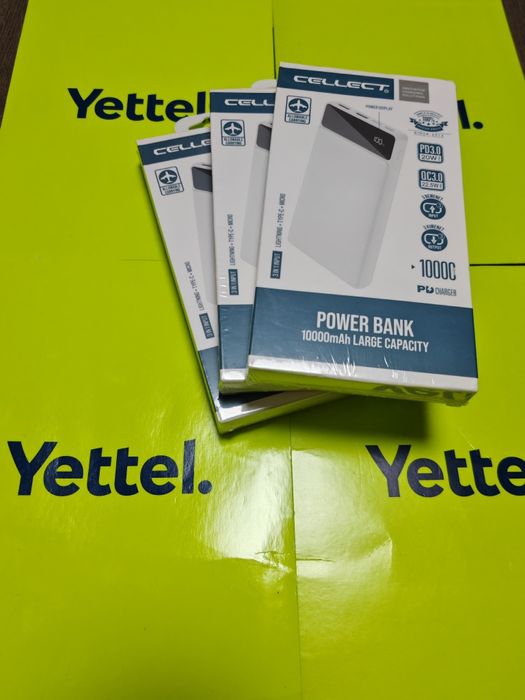 Външна батерия Cellect 10000 mAh 3in1 (Lightning + Type-C + Micro)