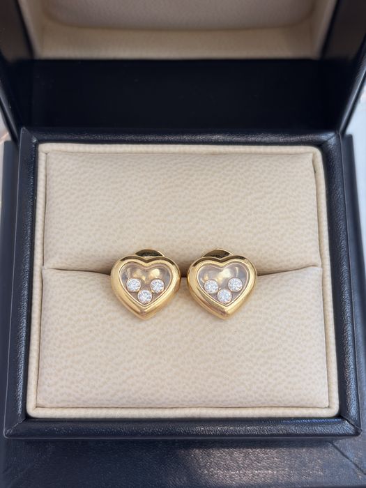 Винтажные кольцо и серьги Chopard Happy Diamonds