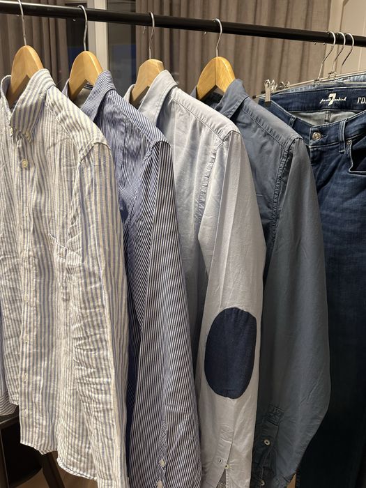 Мужские рубашки джинсы