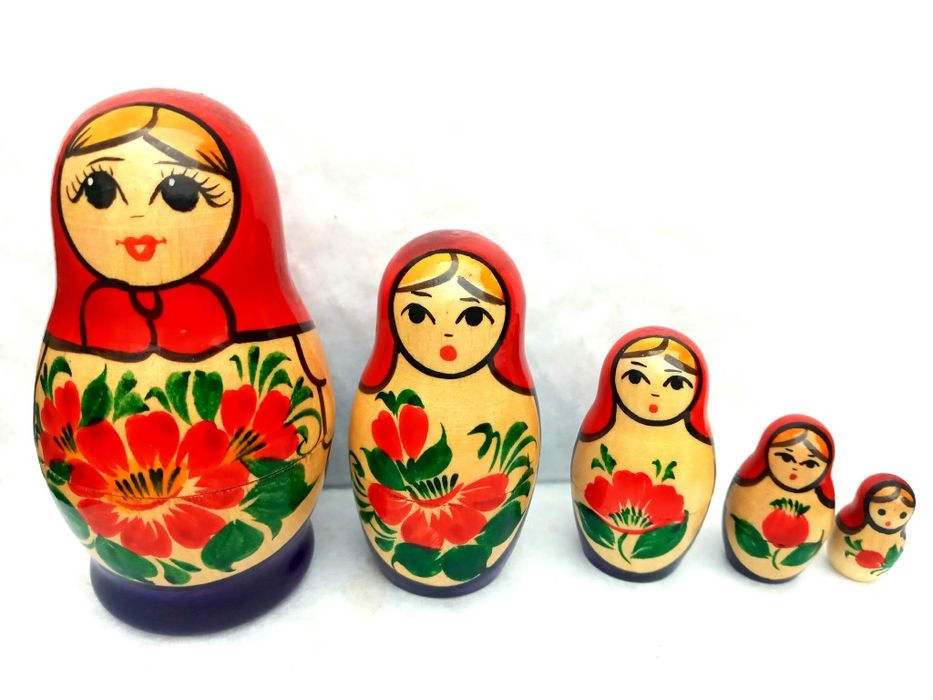 Матрёшки 5 в 1, высота 9см