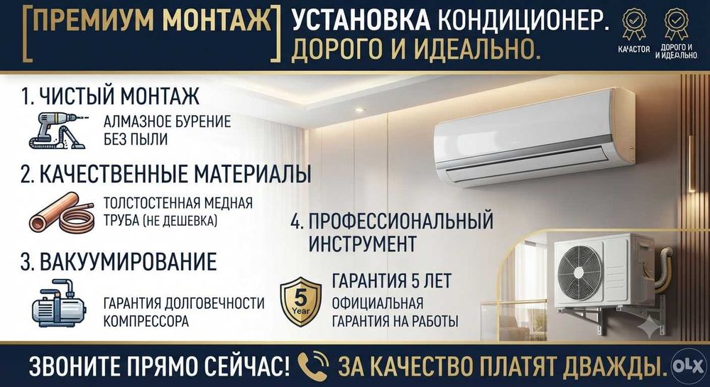 Установка кондиционеров.