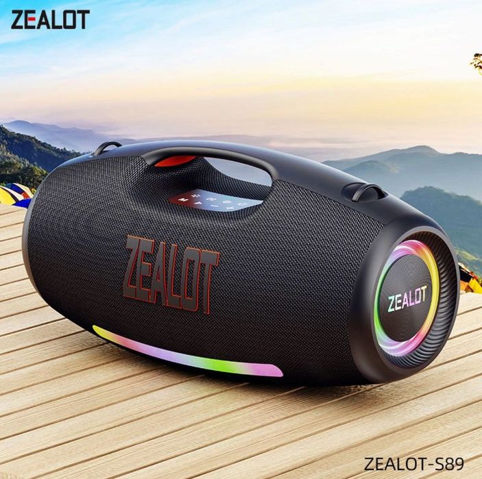 Нова ZEALOT S89 250W Bluetooth колона – 48 000 mAh, IPX6, Мощен бас, RGB