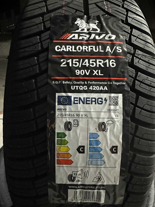 Нови всесезонни гуми ARIVO CARLORFUL A/S 215/45R16 90V XL НОВ DOT