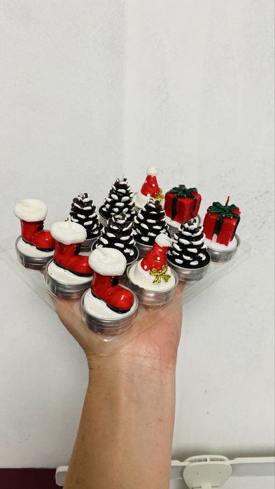 Набор мини свечей Merry Christmas