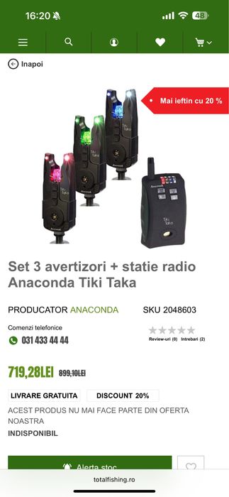 Avertizori pescuit Anaconda TikiTaka!
