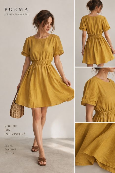 Rochie Poema in + vascoza marime S