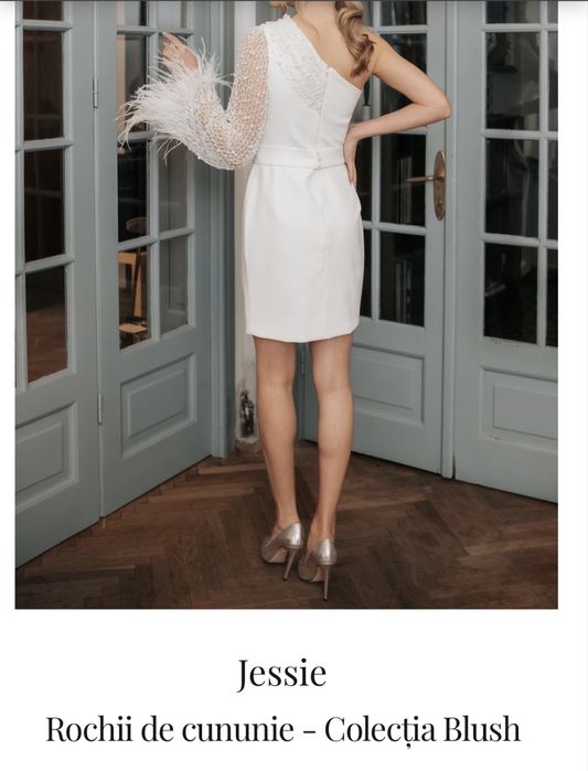 Rochie alba eleganta cununie