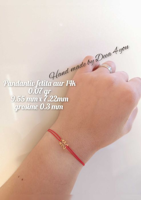 Bratara anur pandantiv aur 14 k