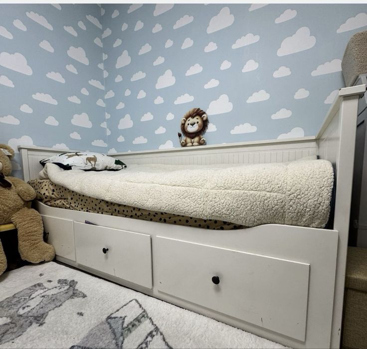 Pat ikea divan cu saltele noi