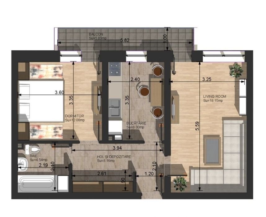 Apartament nou 2 camere Campulung Iezer Residence Direct Dezvoltator