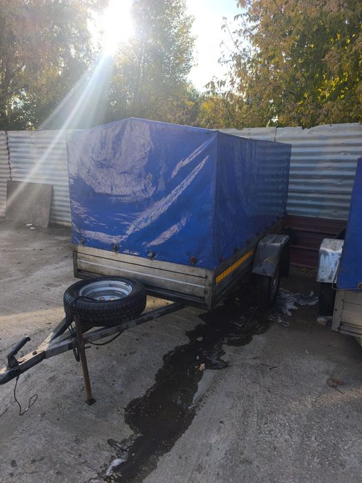 Vând remorca auto 750kg  rydwan 2.7mx130.-2.4x1.3 pe foi de arc