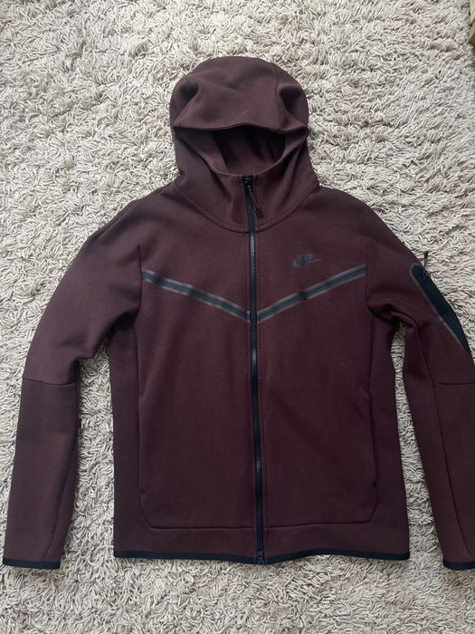 Hanorac Nike Tech Fleece - Burgundy - Full Zip