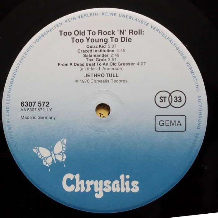 Лот от плочи на  JETHRO TULL