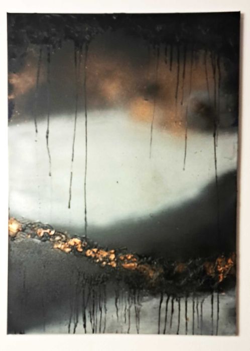 Arta abstracta,tablou pictat manual