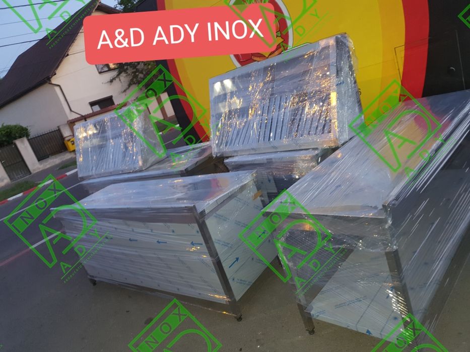 Mobilier inox ...mese ,hote spalatoare