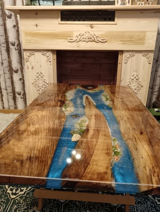 Măsuță cafea rășină epoxidica